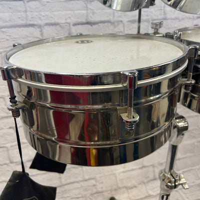LP Latin Percussion Tito Puente Timbale Set with Stand and Clamp