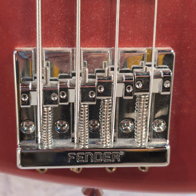 Fender Player Plus Active Jazz 4 String Bass with Maple Neck in Aged Candy Apple Red MIM