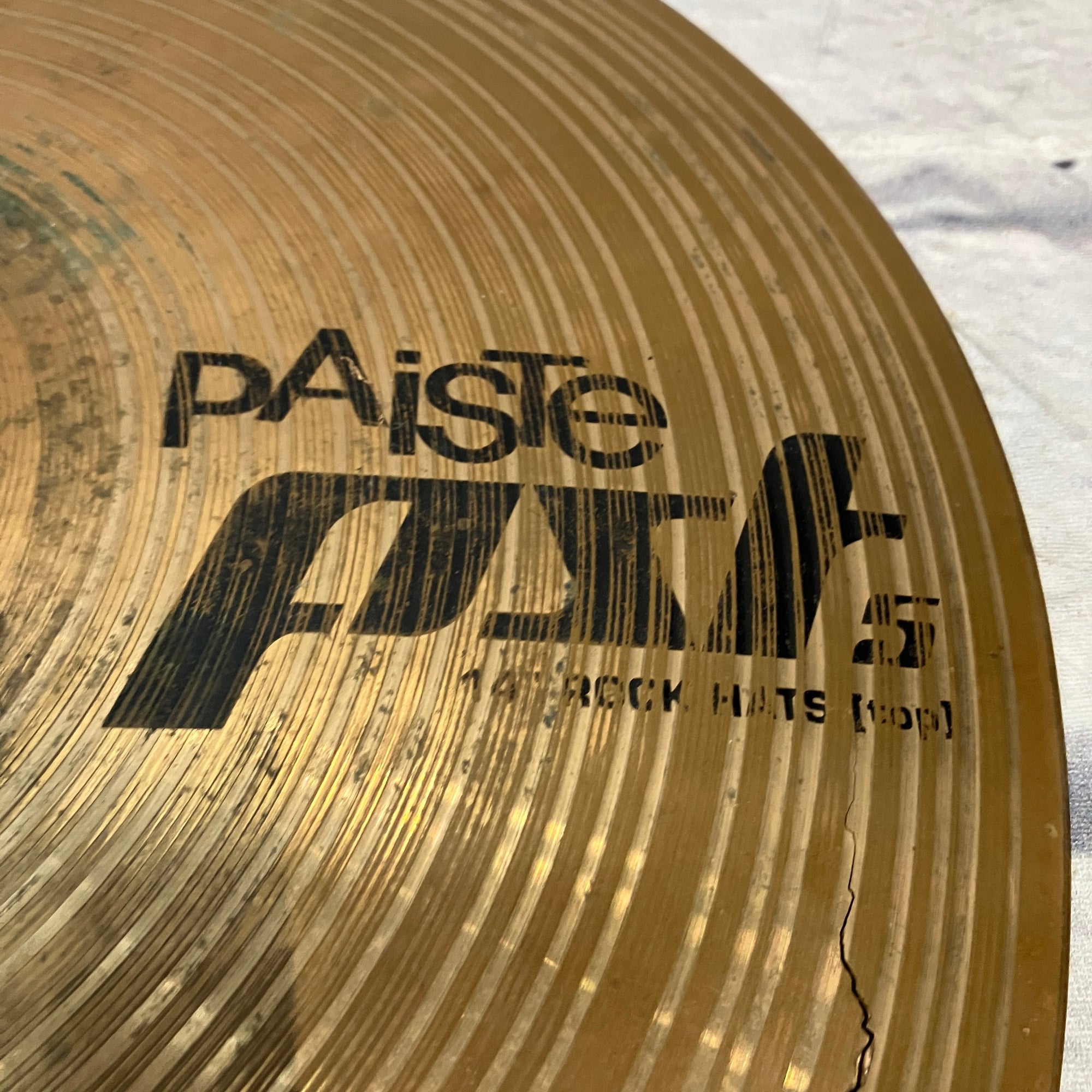 Paiste PST5 14" Rock Hi Hat Top Cymbal CRACKED