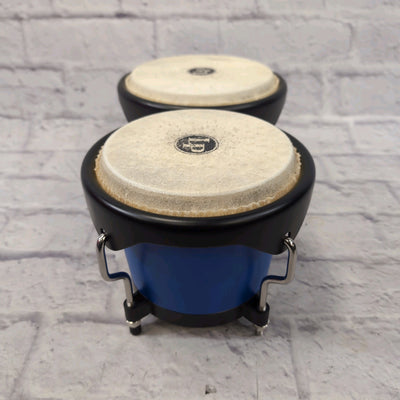 Latin Percussion Discovery Series 6-1/4-inch and 7 1/4-inch Bongo with Carrying Bag Drum - Race Car Blue