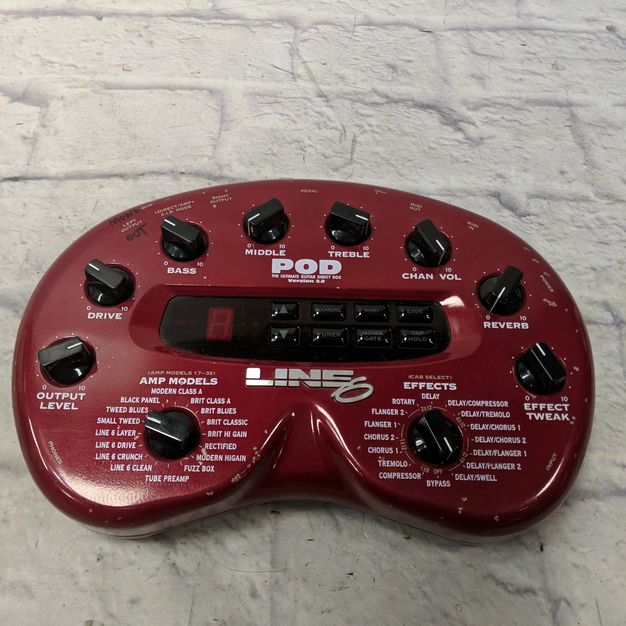 Line 6 Pod 2.0 Effects Pedals