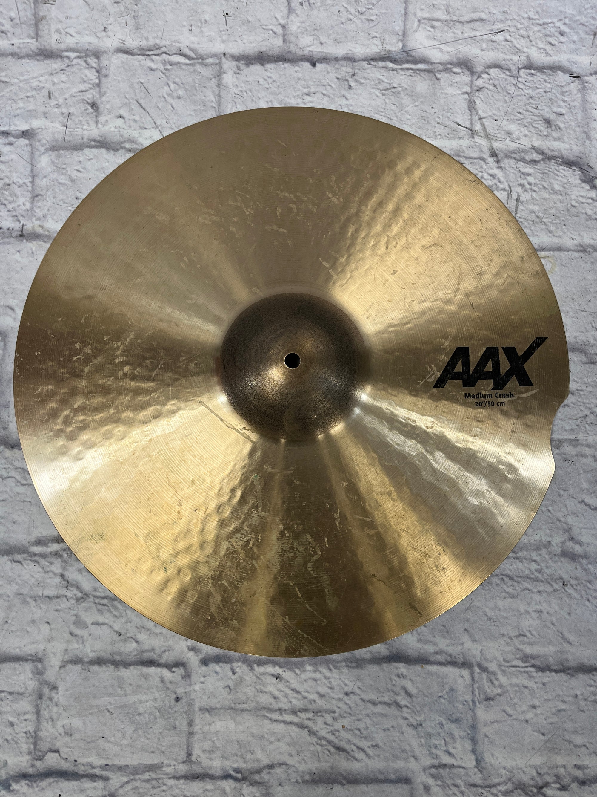 Sabian 20 AAX Medium Crash AS IS CUT DOWN