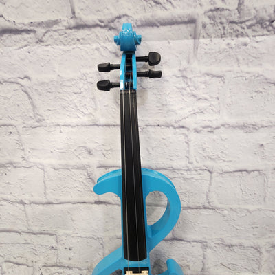 Unknown Electric Violin - Blue with Case