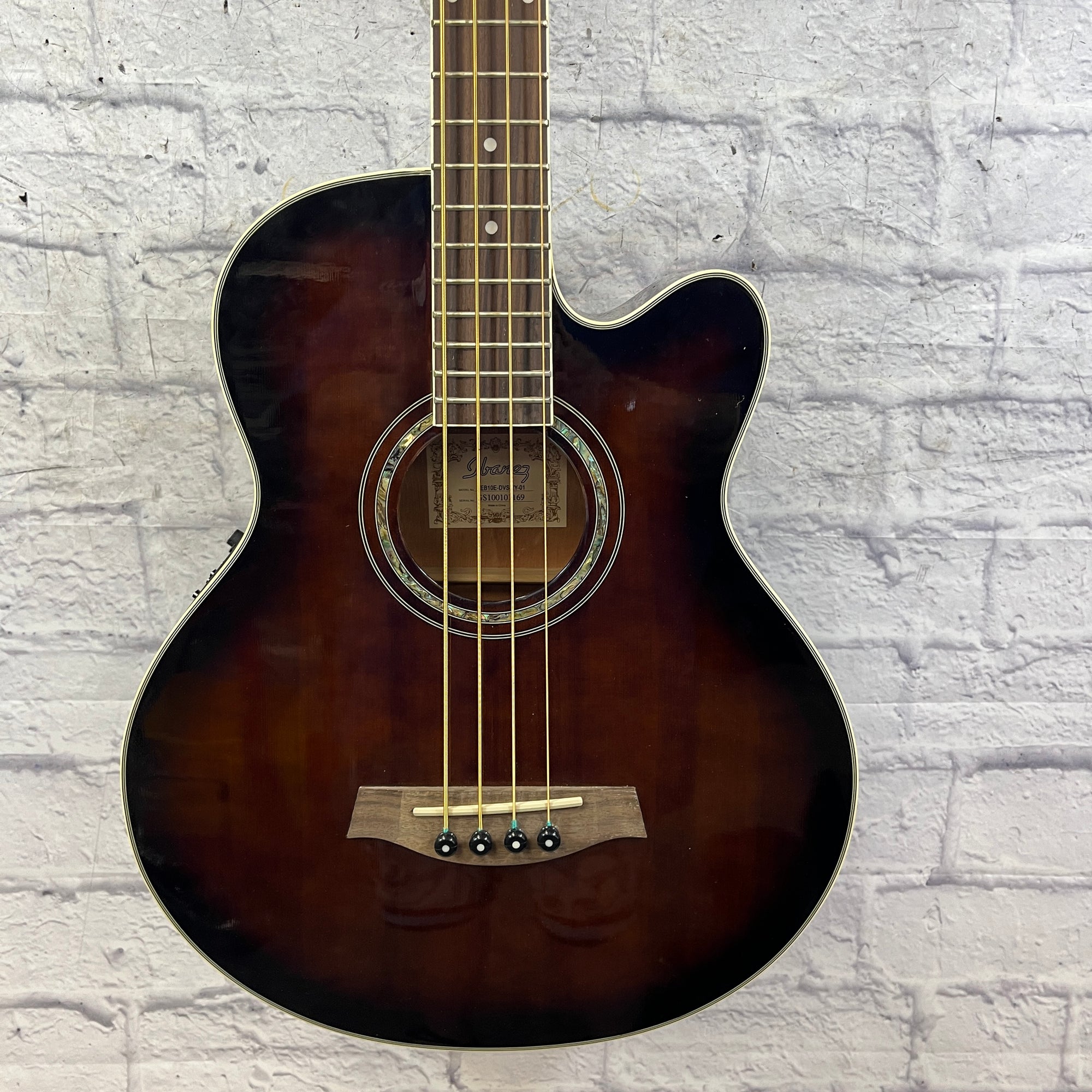 Ibanez AE10E-DVS 4 String Acoustic Bass with Hard Case