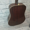 Washburn D-100sb Acoustic Guitar Flame Top