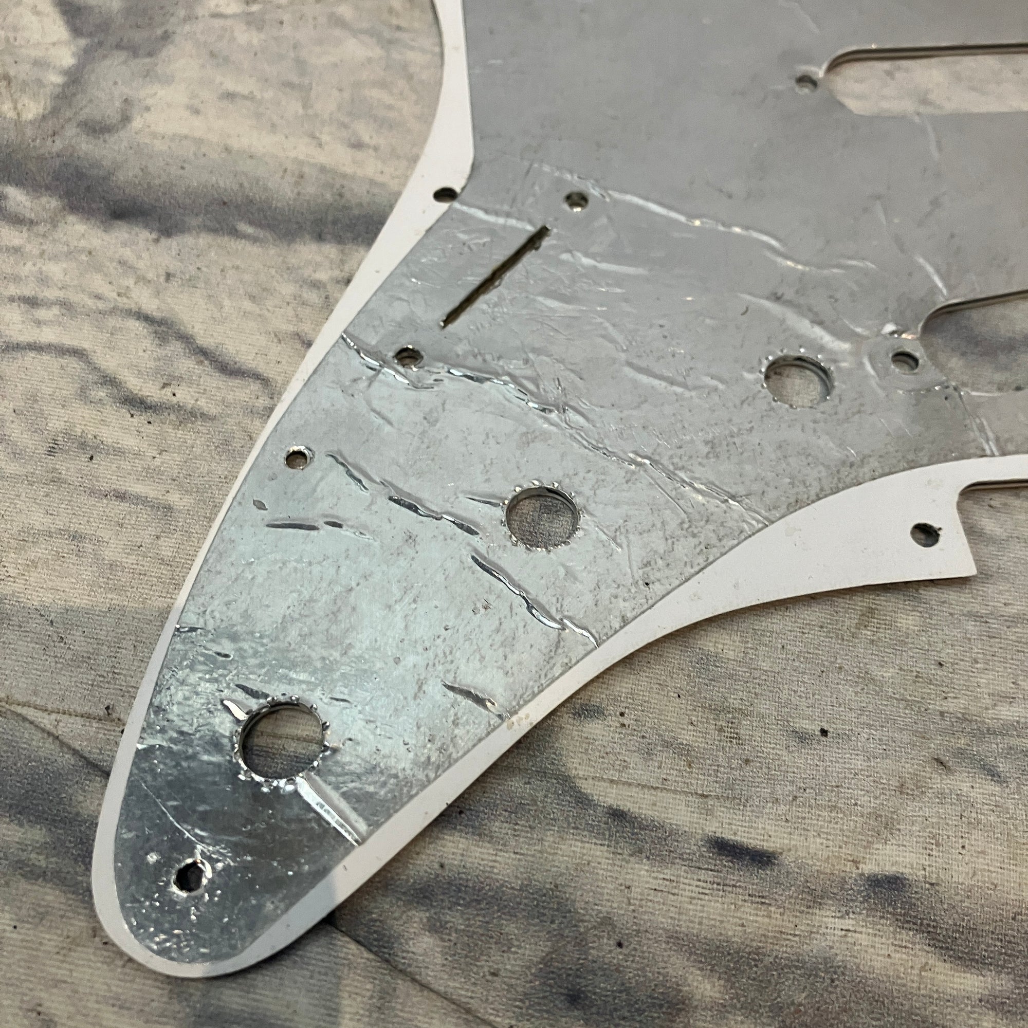 Unknown White Stratocaster Pickguard