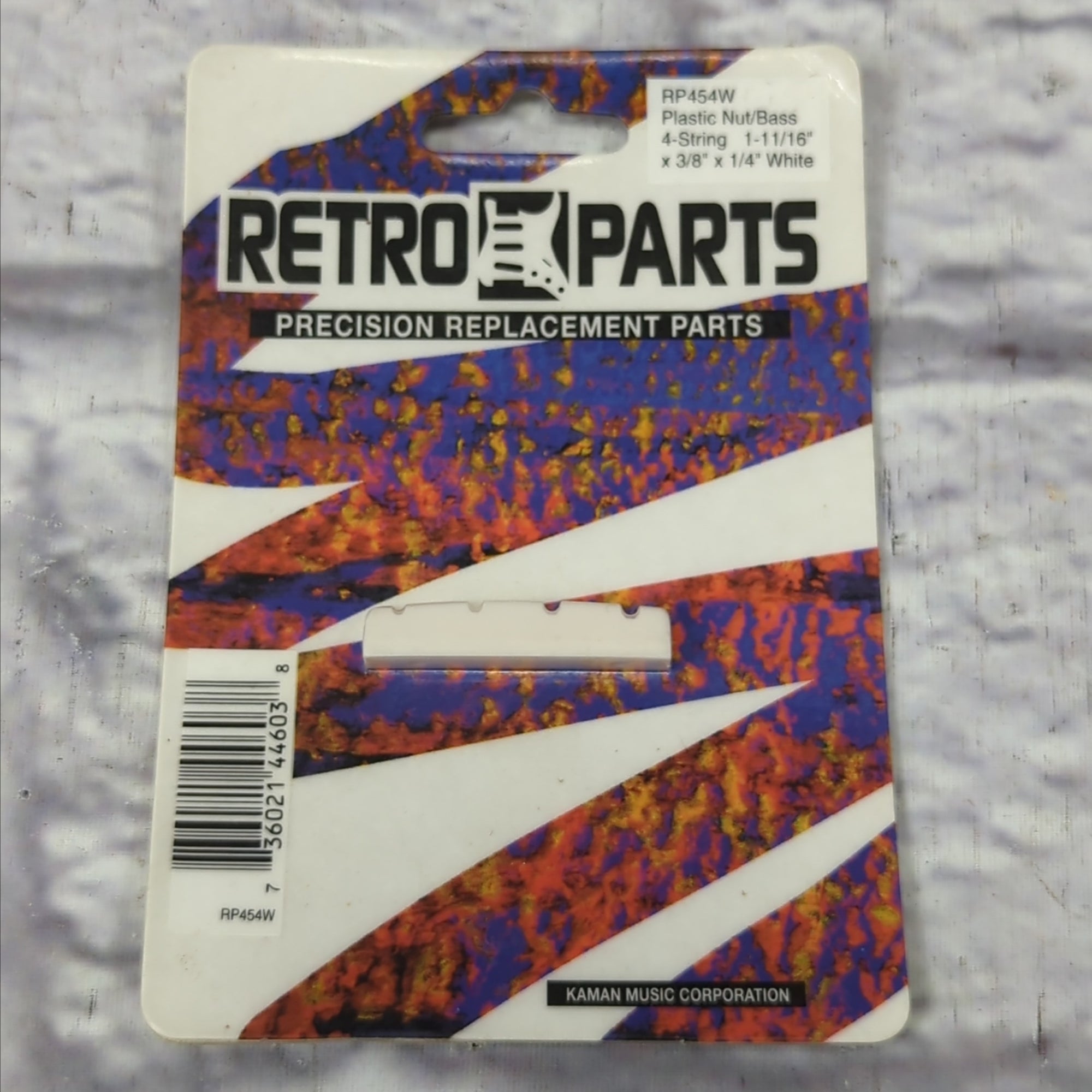 Retro Parts Electric Bass Nut - White