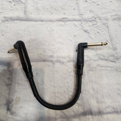 Mogami 10 Inch Patch Cable with Right Angle Ends