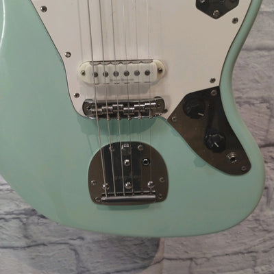 Squier Vintage Modified Jaguar Surf Green Upgraded