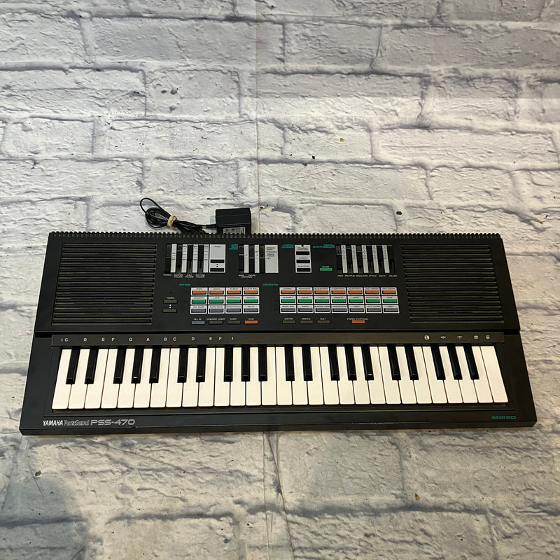 YAMAHA ヤマハ PortaSound PSS-470 Yamaha PortaSound PSS-470 | Vintage Synth Explorer