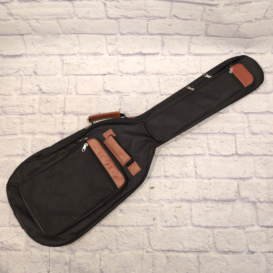Unknown Black and Brown Electric Guitar Gig Bag