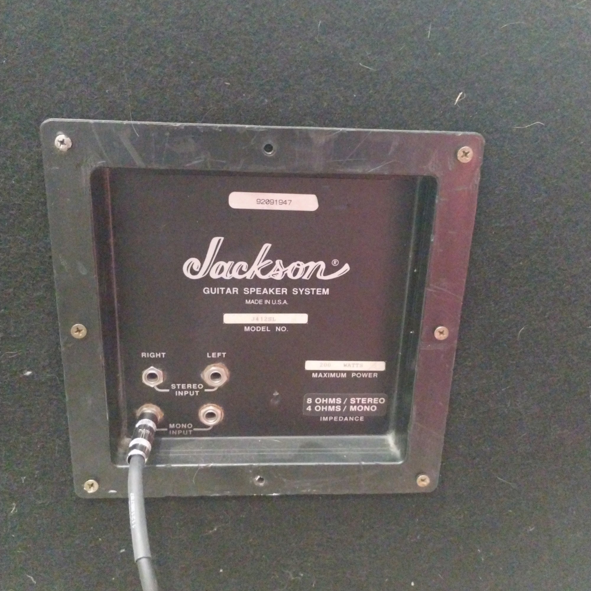 Jackson J412SL 4x12 Guitar Cabinet w/ Randall Jaguar RES-80 Speakers