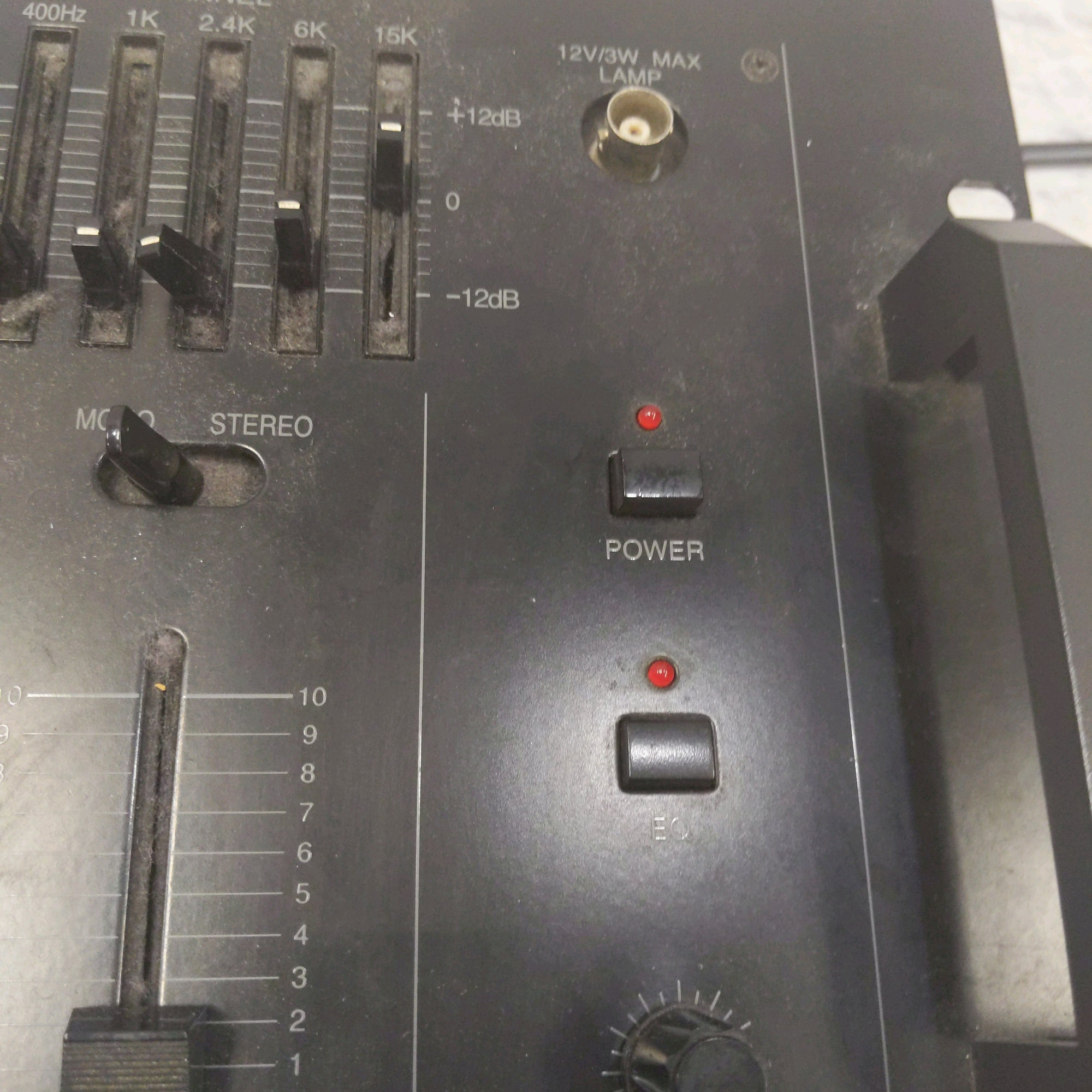Radio Shack 3 Channel Stereo Sound Mixer Equalizer DJ 7 Band