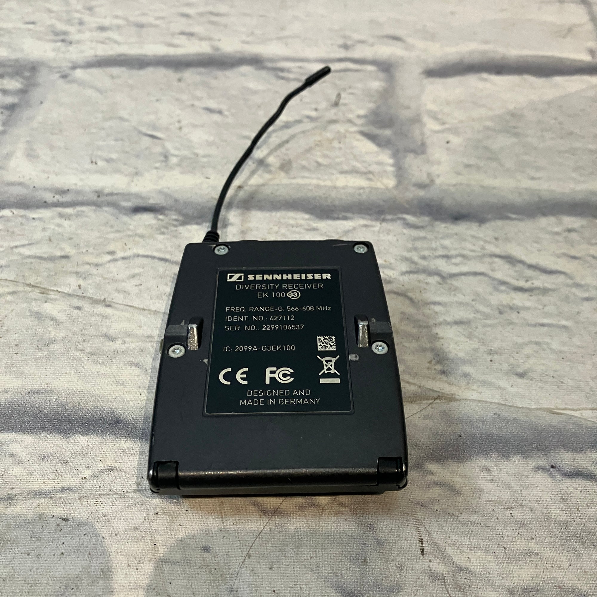 Sennheiser EW-100 G3 E-100 Receiver 566-608 MHz Wireless Mic Receiver