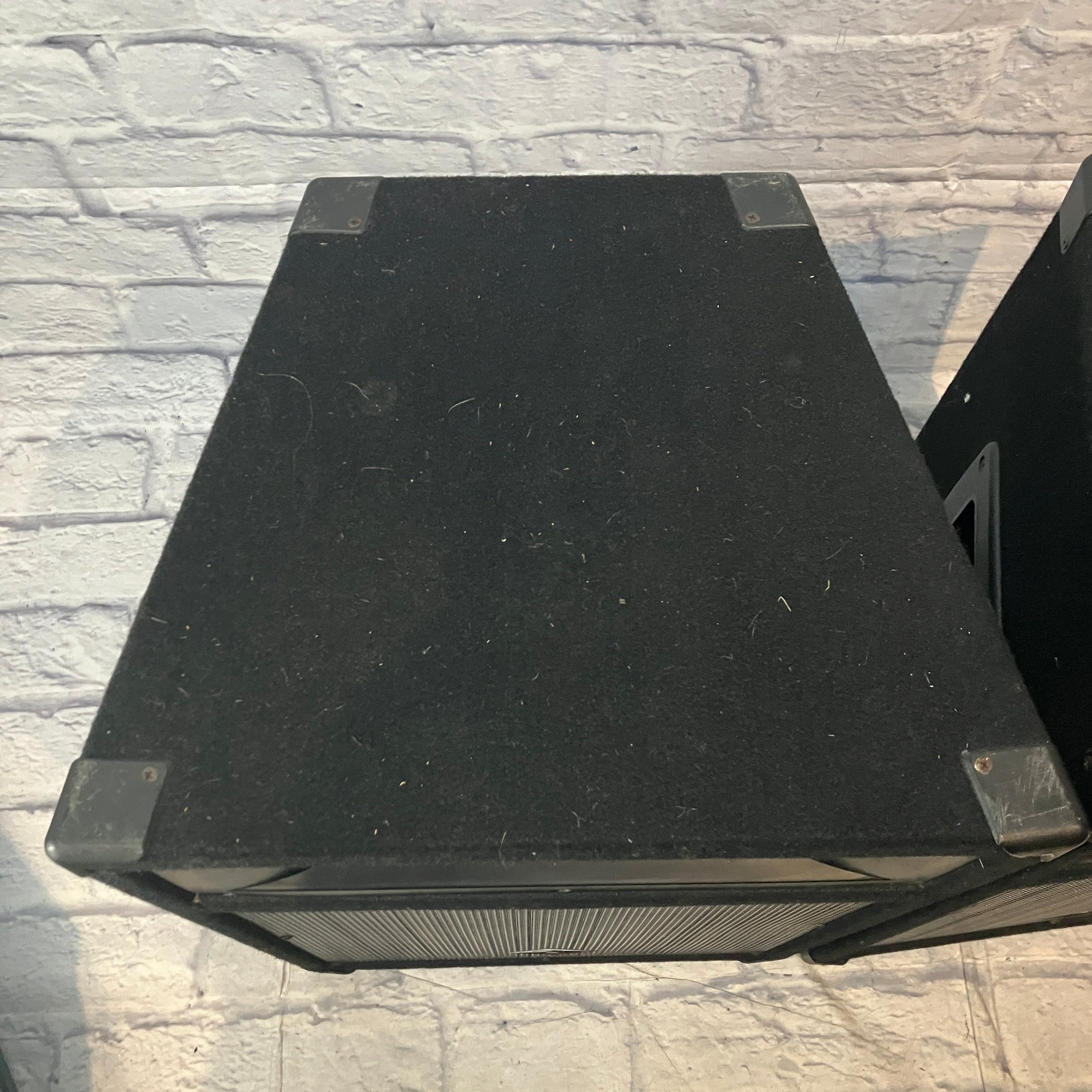 Pair of Nady PTS515 12" 400 Watt 2-Way Trapezoid Speaker Cabinets