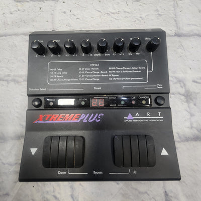 ART Xtreme Plus Modulation Delay Reverb Multi Effects Processor Pedal w/ Power Supply