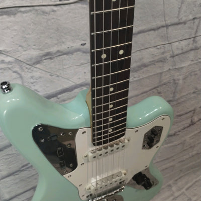 Squier Vintage Modified Jaguar Surf Green Upgraded