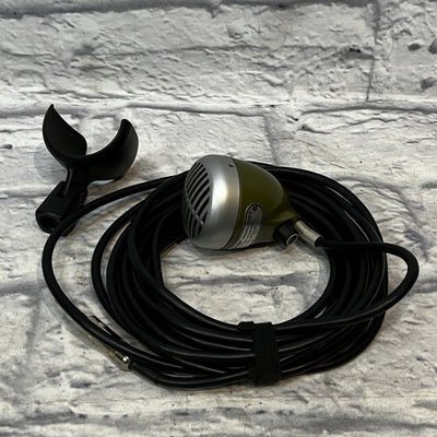 Shure 520DX Green Bullet Dynamic High Impedance Harmonica Microphone