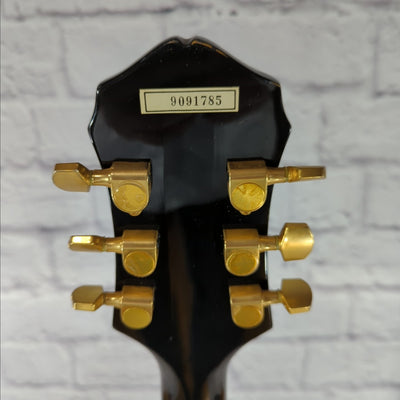Epiphone Sheraton Semi Hollow Electric Guitar - Black 1989 MIK