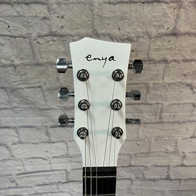 Enya White Nova Go Sonic Electric Guitar (With bag)
