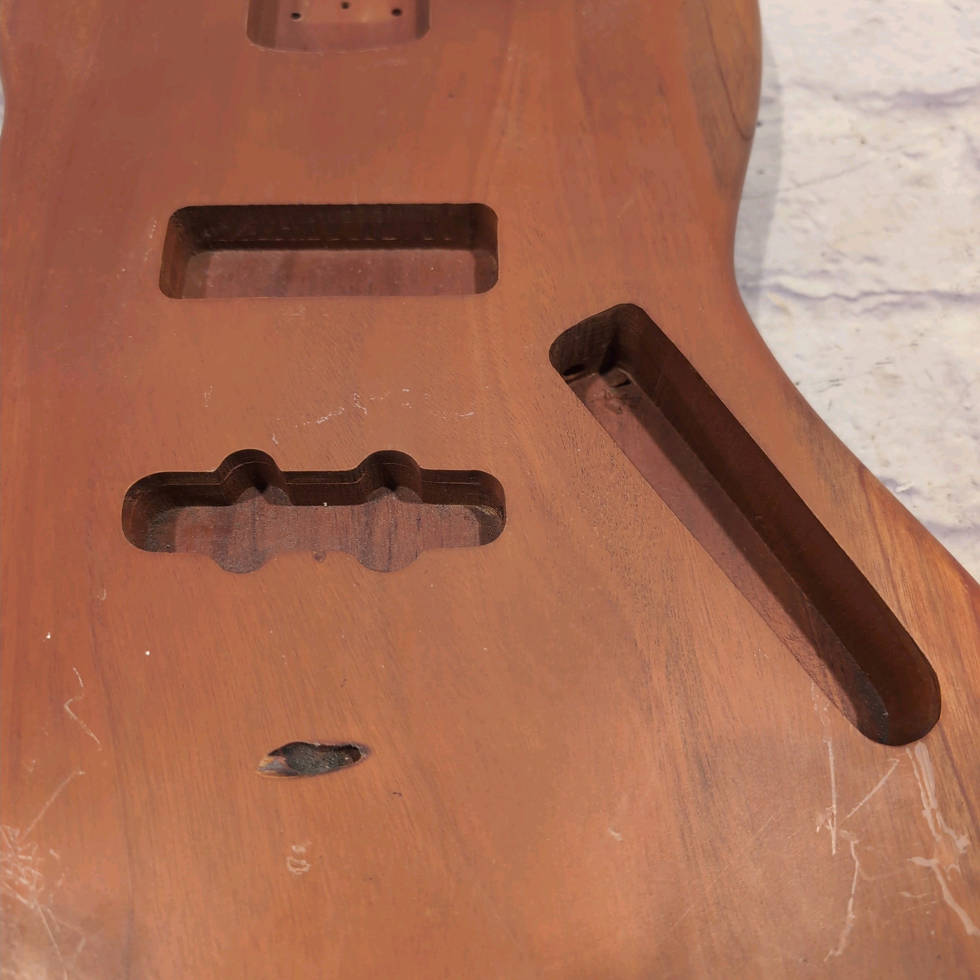 Unknown Walnut Bass Body