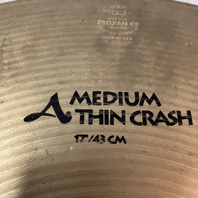 Zildjian 17 Avedis Medium Thin Crash Cymbal
