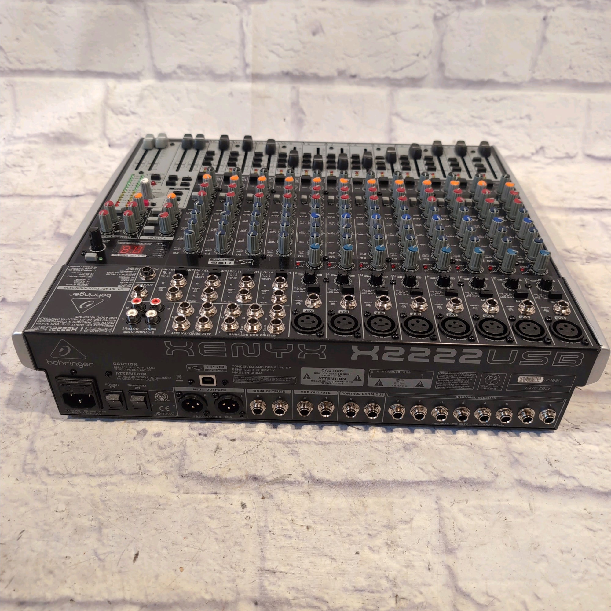Behringer Xenyx X2222USB 22-Input Mixer with USB Interface