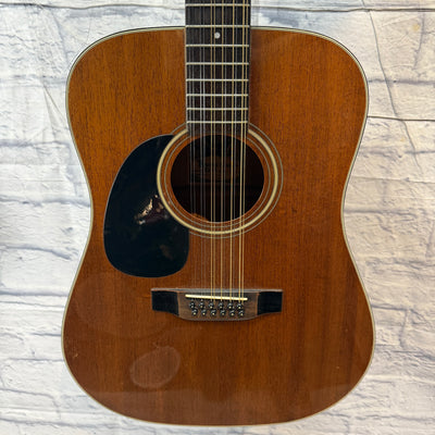 Alvarez Model 5221 Mahogany Lefty 12 String Acoustic Guitar