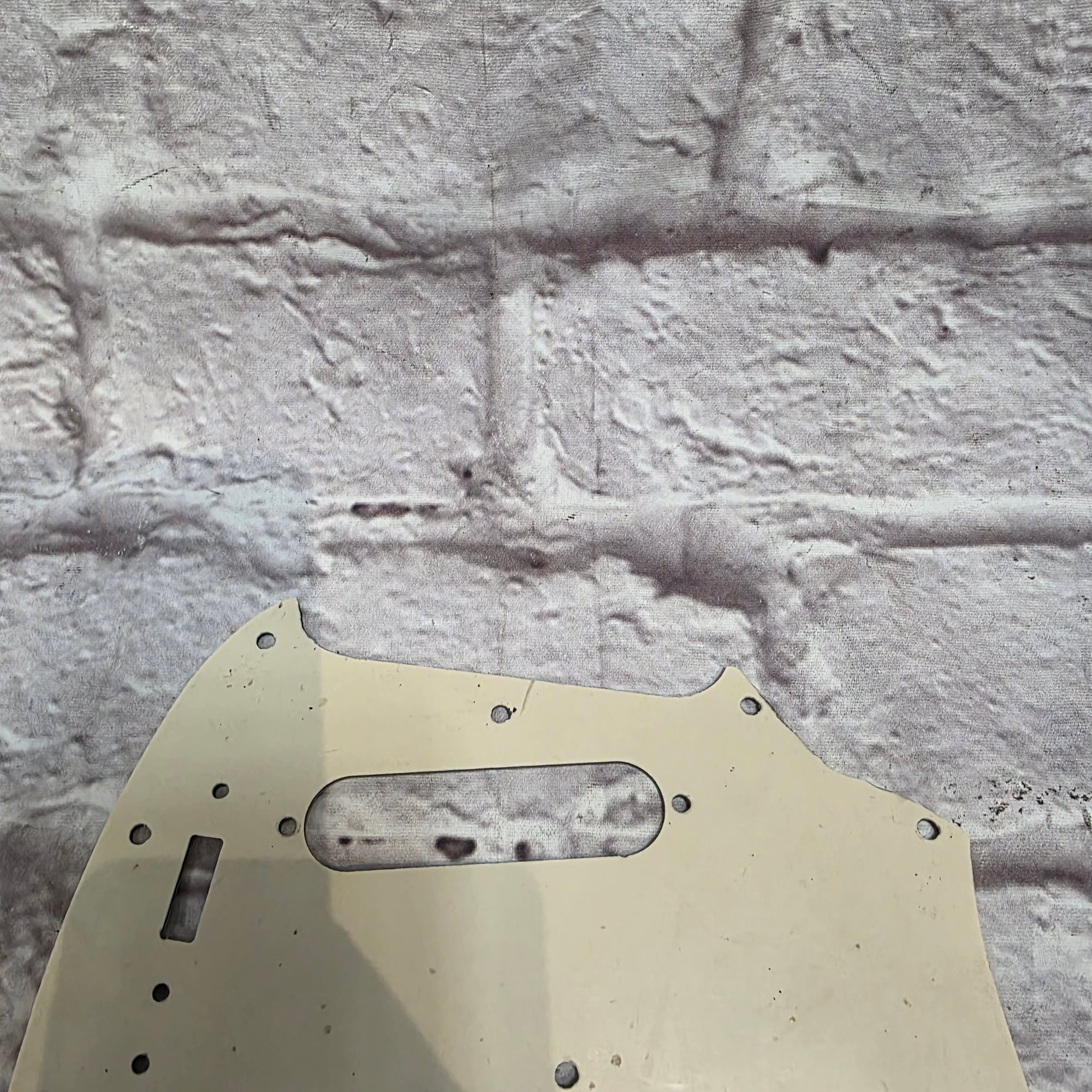 Unknown Fender Off-set Series Mustang Style Pickguard Ivory White Pickguard