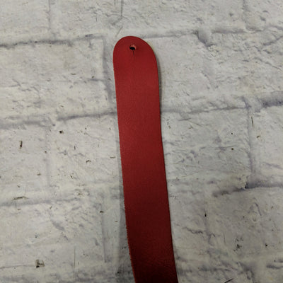 Unknown Leather Guitar Strap Red / Clay