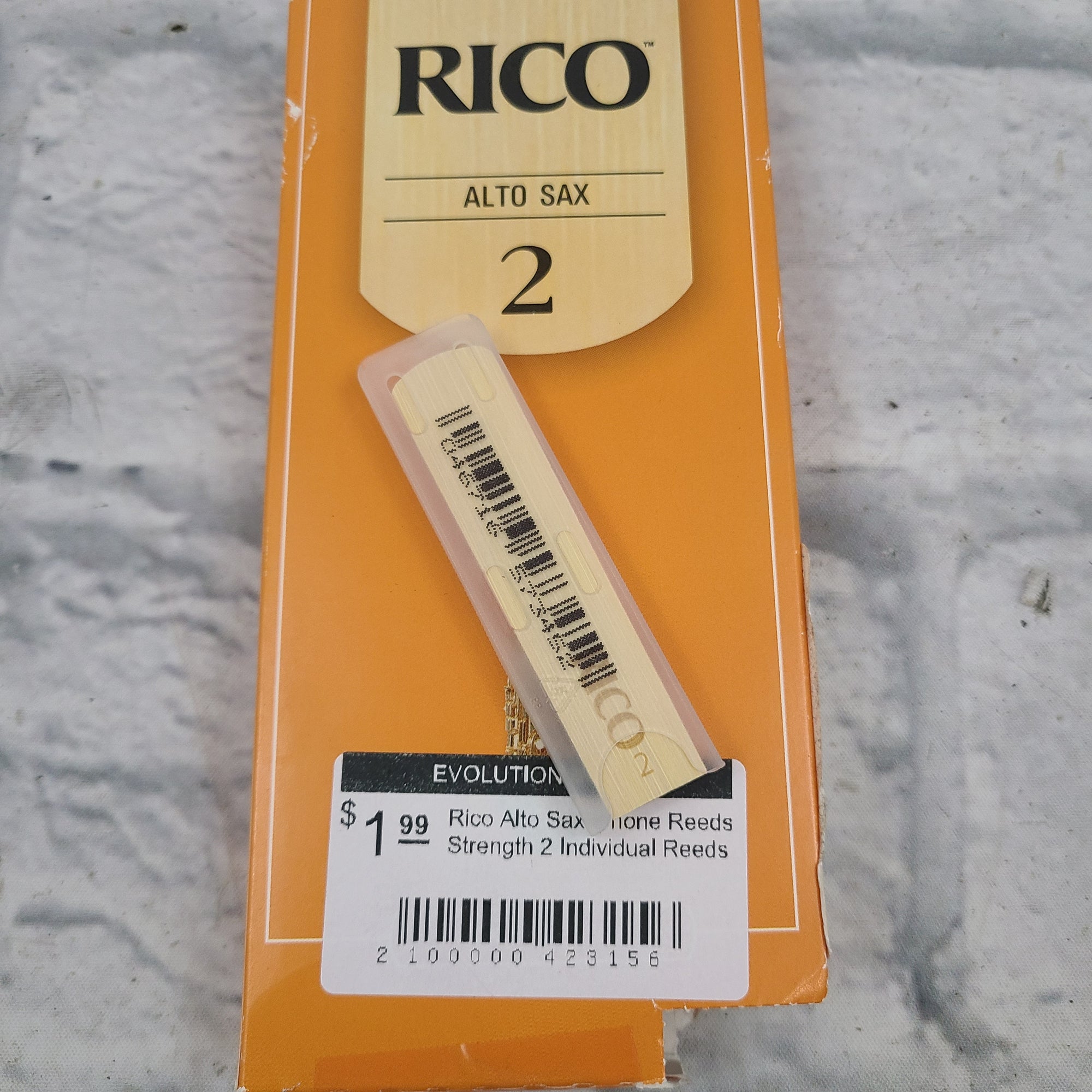 Rico Alto Saxophone Reeds Strength 2 Individual Reeds