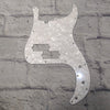 Unknown P-Bass Pickguard White Pearl