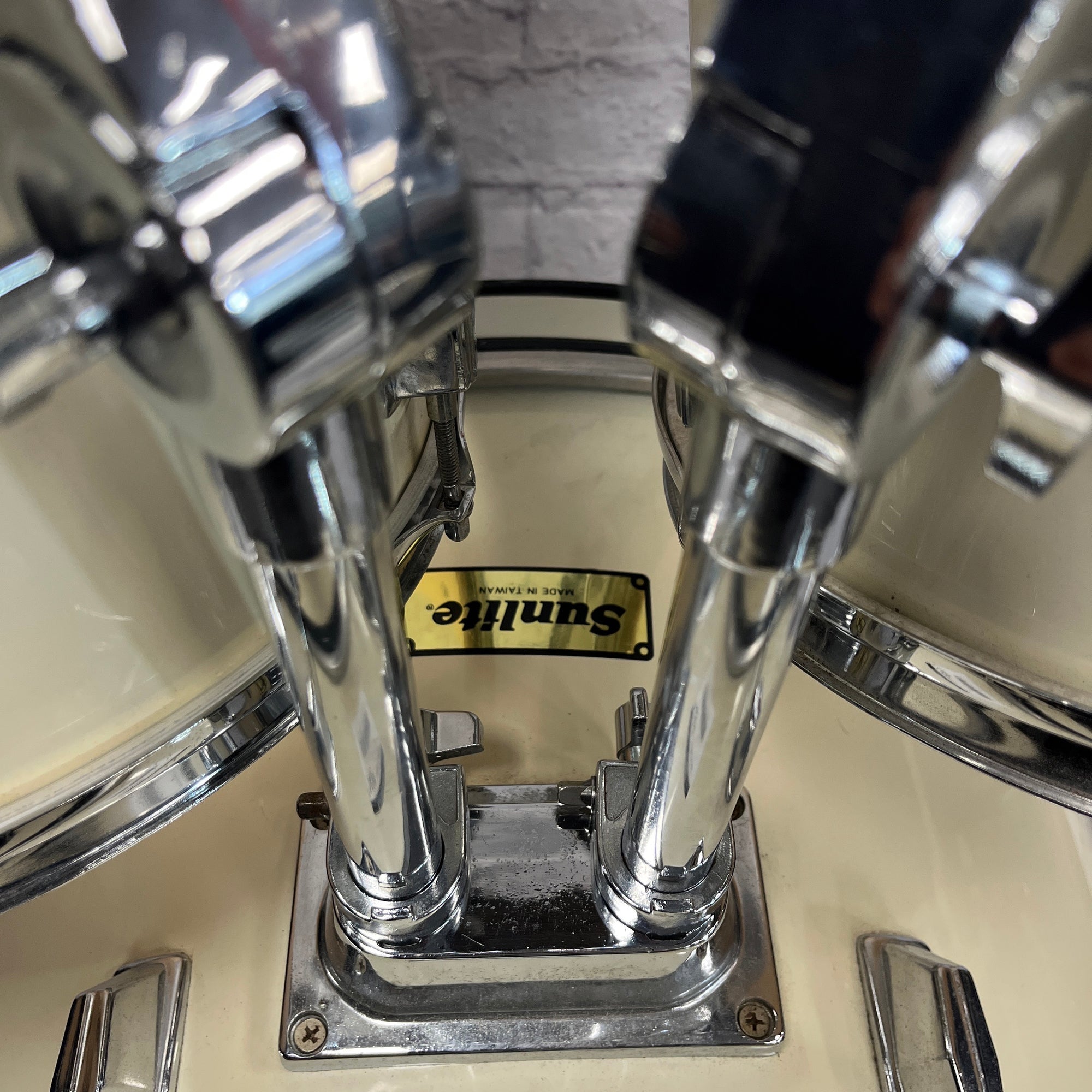 Sunlite 3 Piece Drumset White