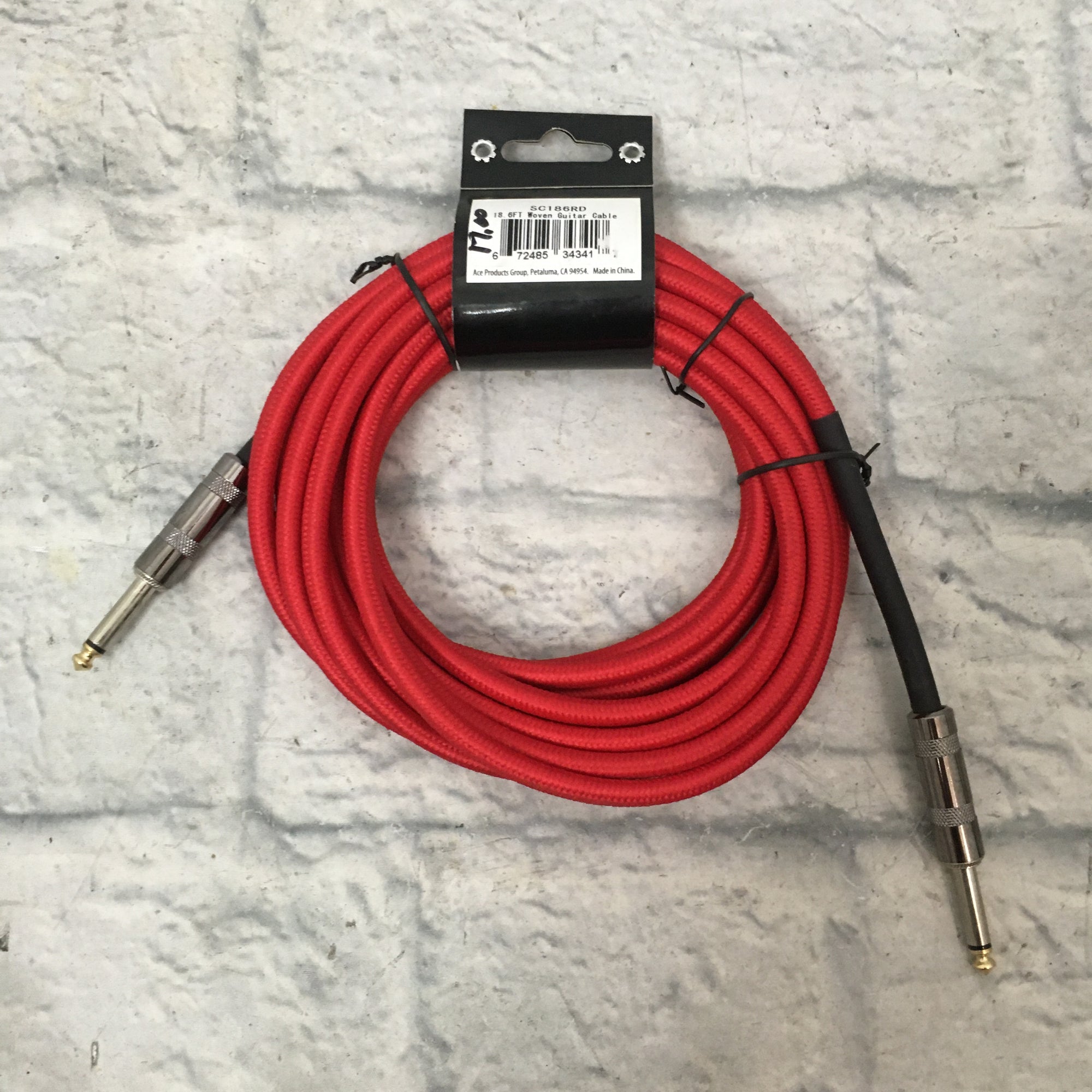 Strukture SC186RD 18.6ft Instrument Cable Woven - Red
