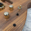 Warmoth Soloist Zebrawood over Honduran Mahogany Electric Guitar Body w/ Gold Kahler 2700 Killer