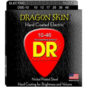 DR Strings DSE-10 Dragon Skin Coated Medium Electric Guitar Strings