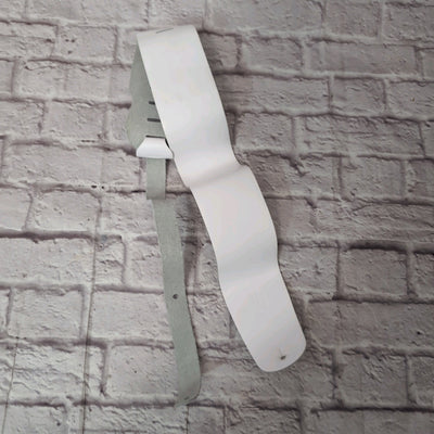 Levi's 3.5" Wide White Guitar Strap