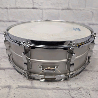 Ludwig Acrolite No 404 1970s 8-Lug Aluminum 5x14 Snare Drum Blue/Olive Badge w/blue case