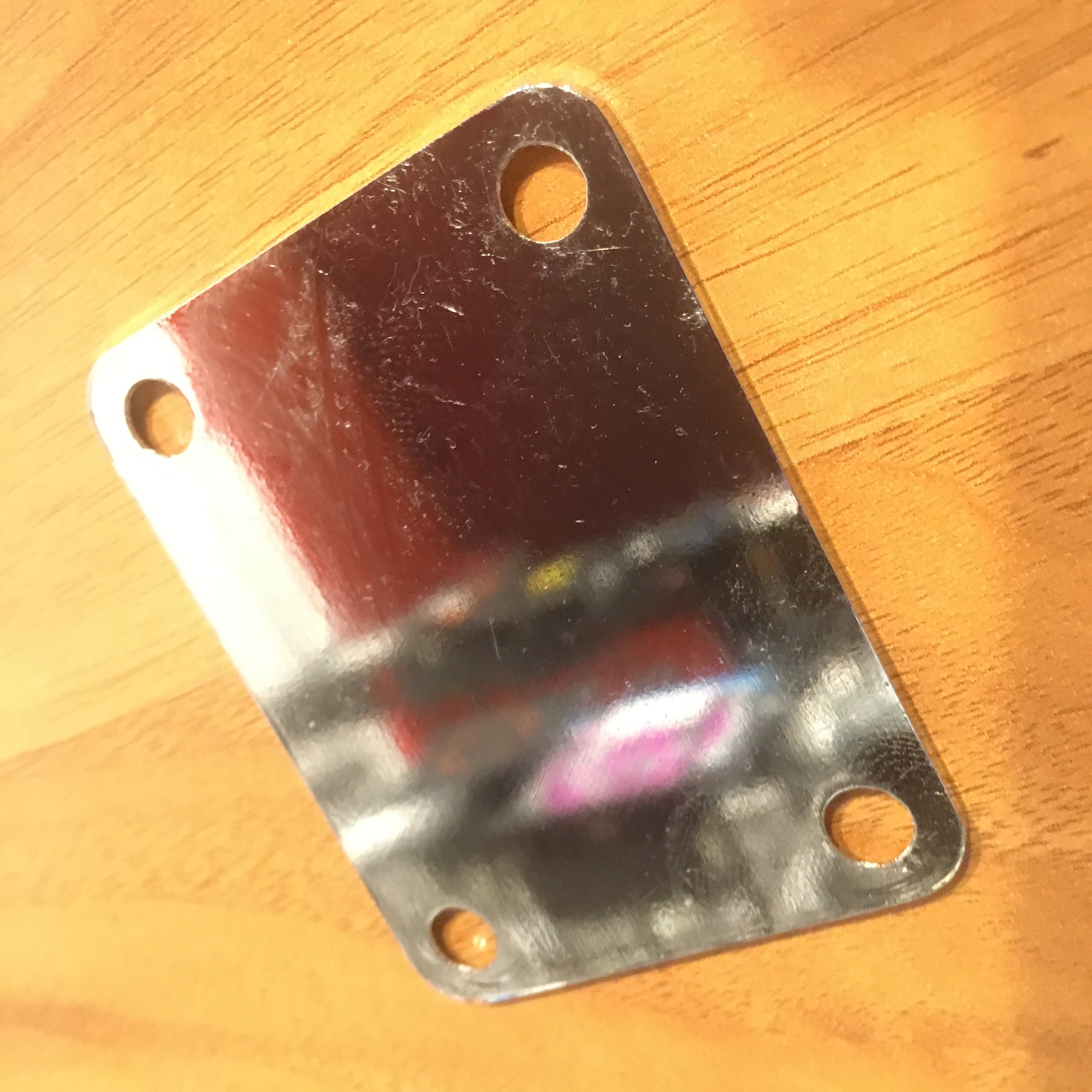 Unmarked Chrome Neck Plate