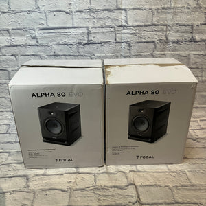 Focal Alpha 80 EVO 8-Inch 2-Way Powered Studio Reference Monitor Pair