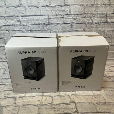 Focal Alpha 80 EVO 8-Inch 2-Way Powered Studio Reference Monitor Pair