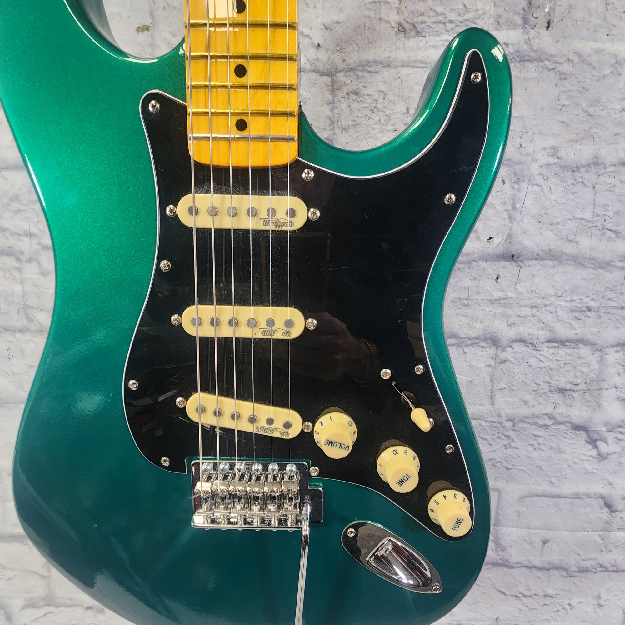 Unknown Partscaster Strat Emerald Green Electric Guitar