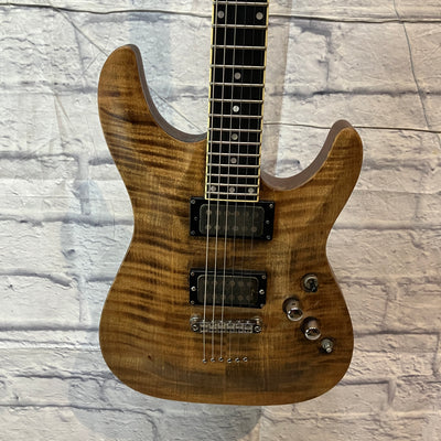 Schecter C-1 Exotic 2005 Flamed Maple Top Mahogany