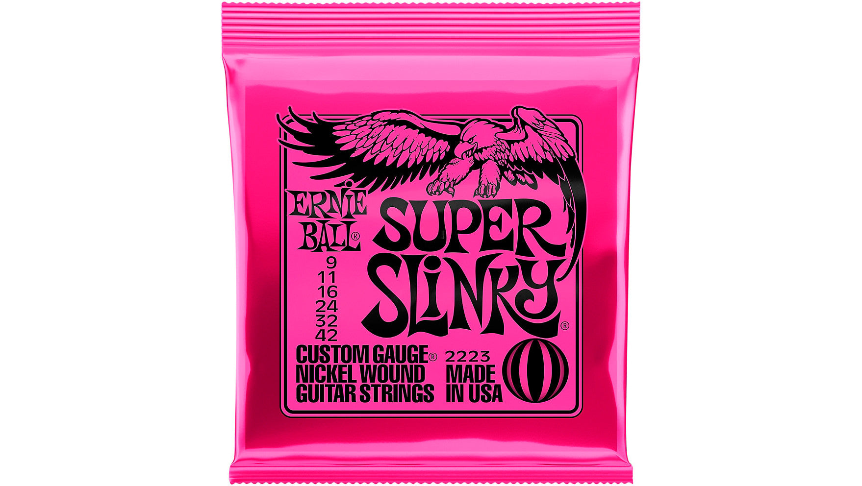Ernie Ball EB2223 Super Slinky Electric Guitar Strings 9 - 42