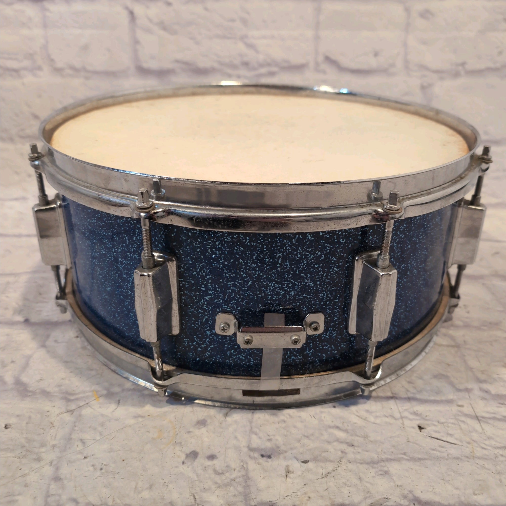 Unknown 14x6 Vintage Blue Sparkle Snare Made in Taiwan