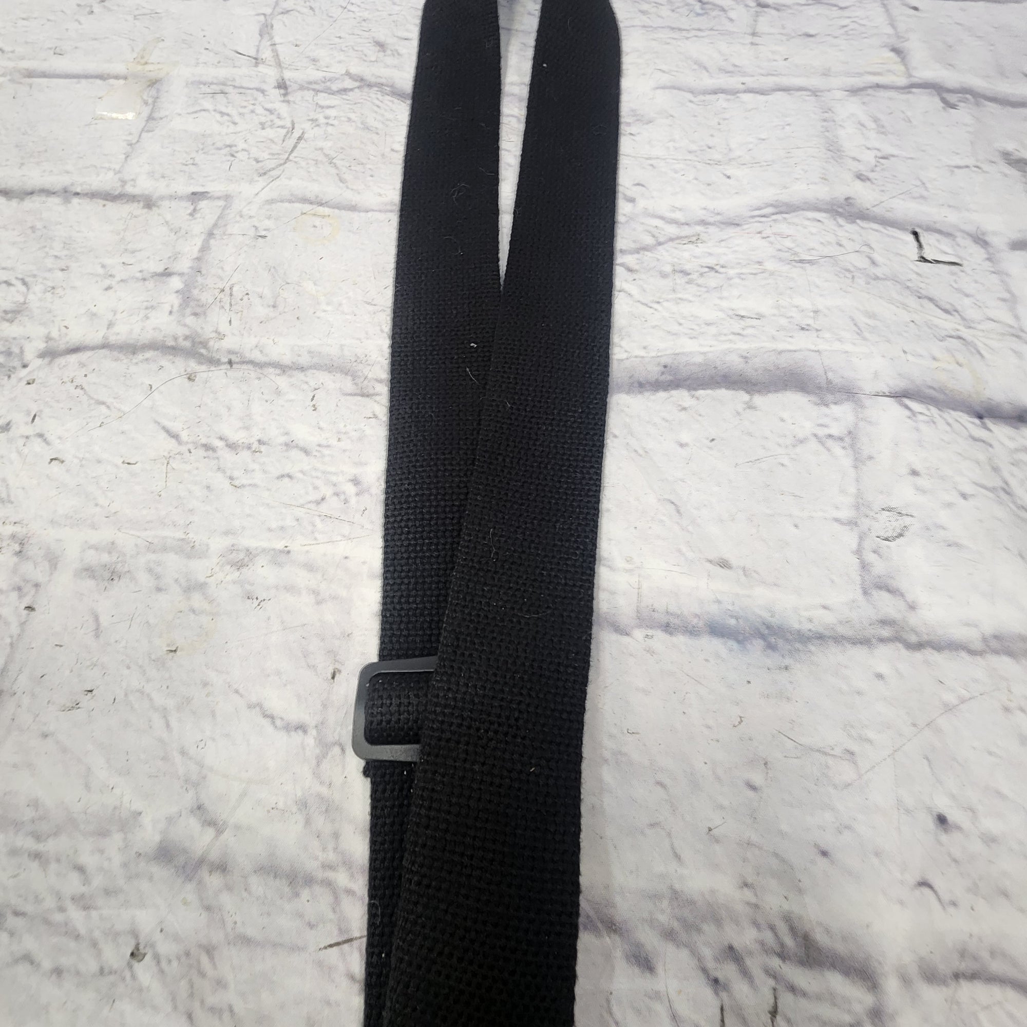 Levy's Black Canvas Guitar Strap with Suede Ends