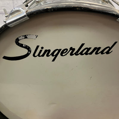 Slingerland Vintage 1960s 18 Bass Drum 8 lug Black Diamond Pearl 18x14