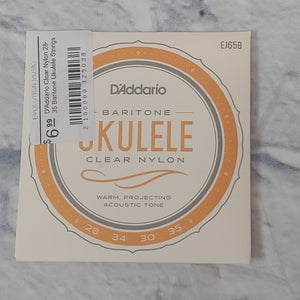 D'Addario Clear Nylon 28-35 Baritone Ukulele Strings