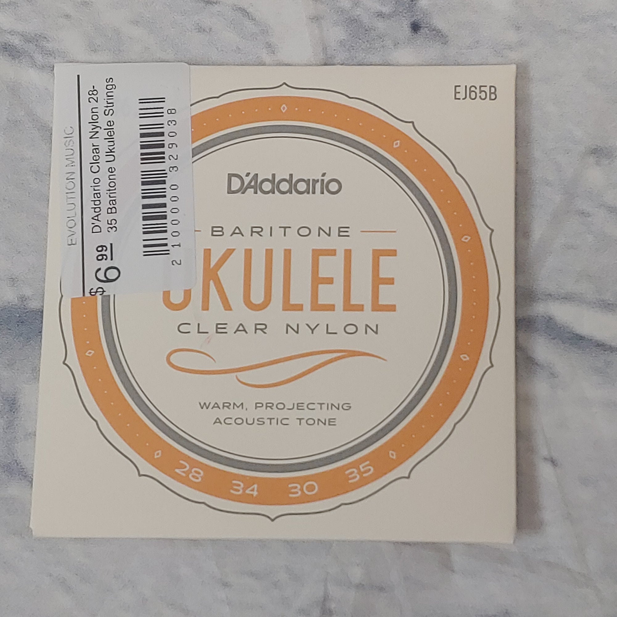 D'Addario Clear Nylon 28-35 Baritone Ukulele Strings