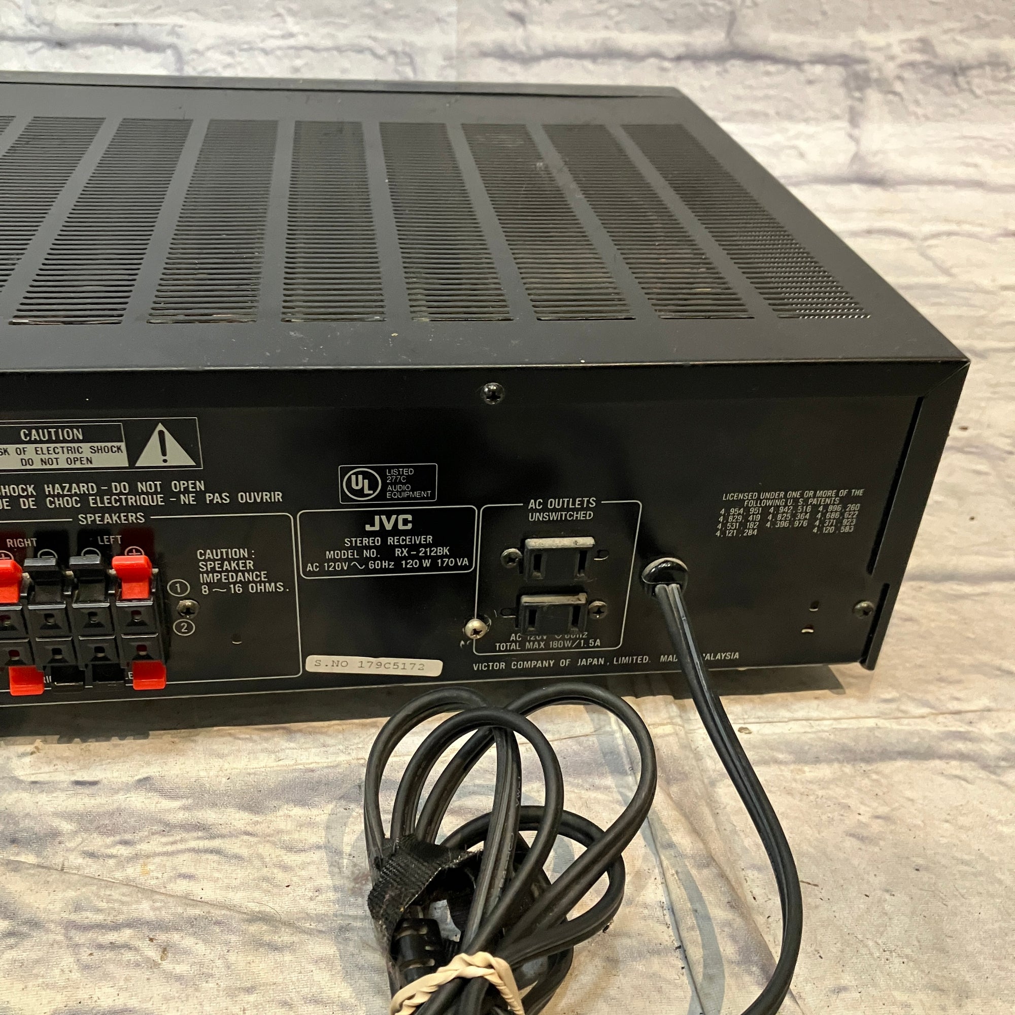 JVC RX-212 Receiver